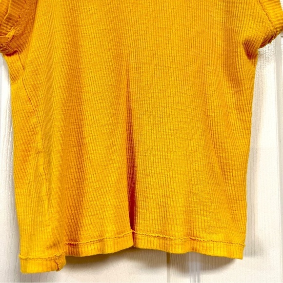 FREE PEOPLE WE THE FREE Georgie Muscle Tee in Gold women’s size XS - Picture 4 of 9